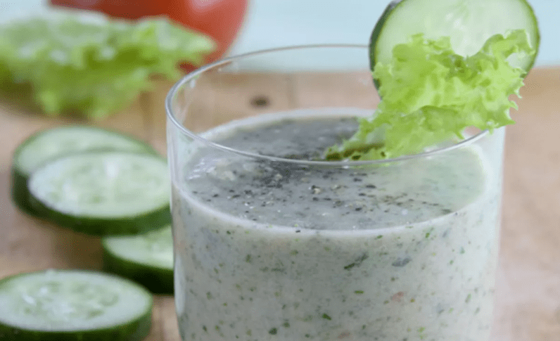 Pepino y kéfir