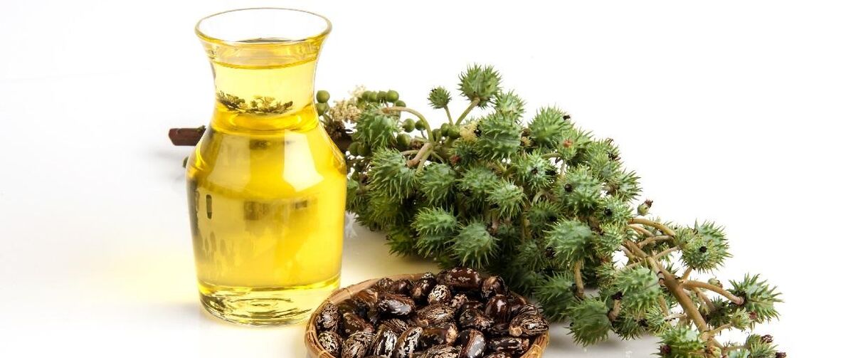 Aceite de ricino para problemas de envejecimiento de la piel.